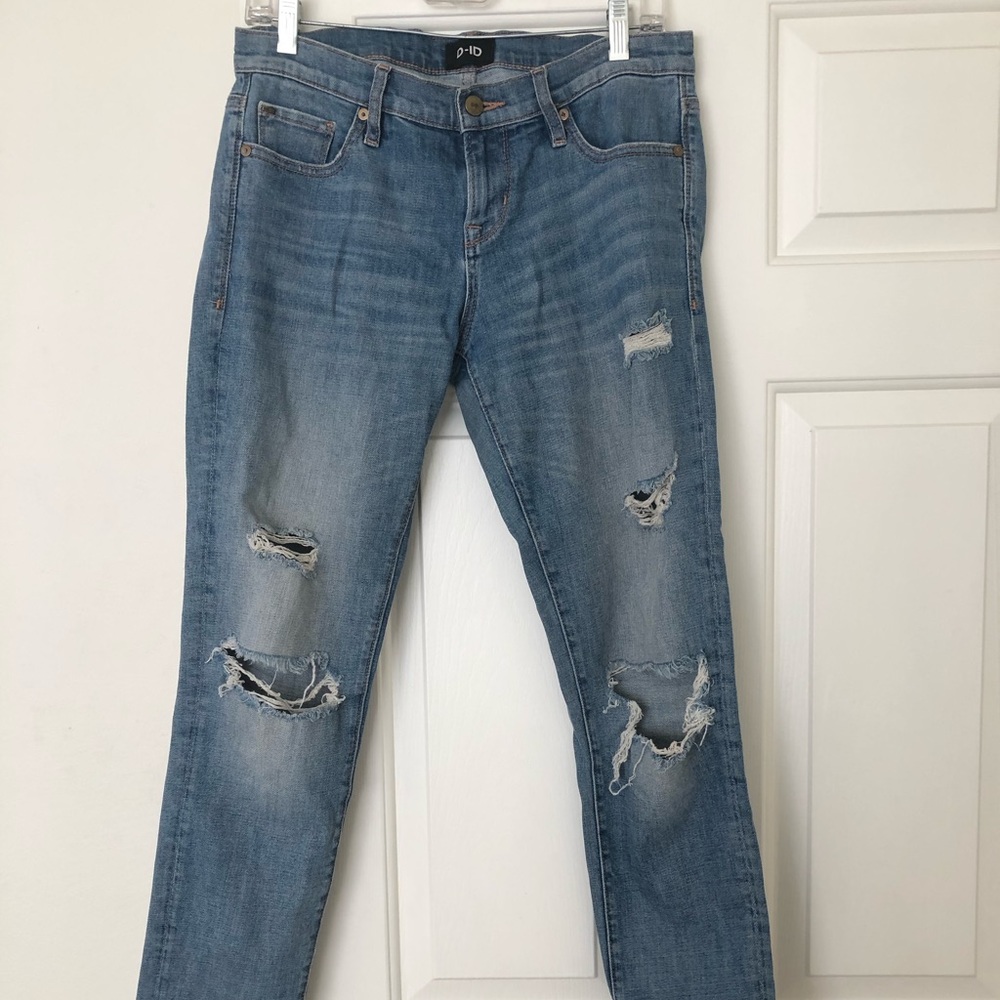 distressed jeans